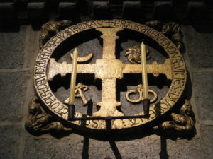 Cruz da consagración da catedral de Santiago